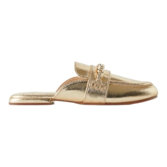ZARA Kids | Gold | METALLIC VAMP MULES - Picture 2 of 8